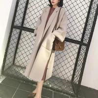 Elegant Wool Blend Women Korean Style - Thumbnail 5