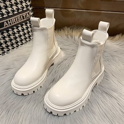 Autumn winter chelsea boots women platform