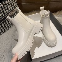 Autumn Winter Chelsea Boots Women Platform - Thumbnail 1