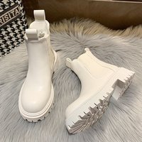 Autumn Winter Chelsea Boots Women Platform - Thumbnail 3