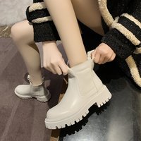 Autumn Winter Chelsea Boots Women Platform - Thumbnail 4
