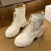 Punk Gothic Combat Ankle Boots Women - Thumbnail 3