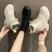 Punk Gothic Combat Ankle Boots Women - Thumbnail 6