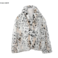  Cat Leopard Fur Jacket Long Sleeve Furry - Thumbnail 7