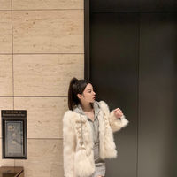 Coat Women's Winter Double Breasted Overcoat - Thumbnail 2