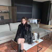 Coat Women's Winter Double Breasted Overcoat - Thumbnail 5