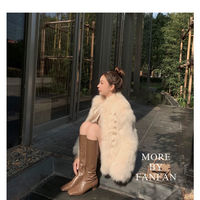 Coat Women's Winter Double Breasted Overcoat - Thumbnail 1