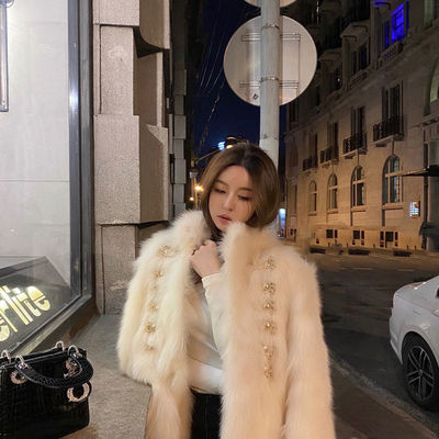 Coat women's winter double breasted overcoat