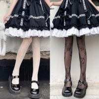 Black Fishnet Stockings Ins Style Hosiery - Thumbnail 1