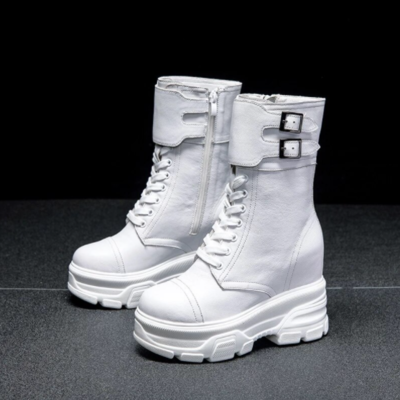 Fashion top cowhide leather shoes autumn
