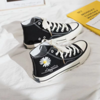 Spring Flat Bottomed Students' Small Daisy Shoes - Thumbnail 1