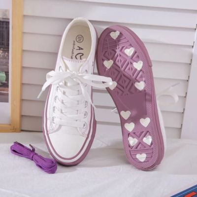  canvas vulcanized shoes flats students footwear 