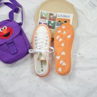  Canvas Vulcanized Shoes Flats Students Footwear  - Thumbnail 1