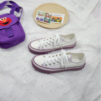  Canvas Vulcanized Shoes Flats Students Footwear  - Thumbnail 3