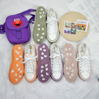  Canvas Vulcanized Shoes Flats Students Footwear  - Thumbnail 5