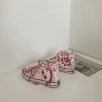  Hand Painted Graffiti Bloodstain Flats - Thumbnail 3