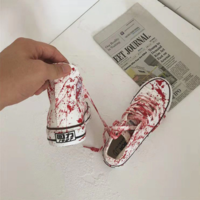  Hand Painted Graffiti Bloodstain Flats - Thumbnail 2