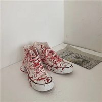  Hand Painted Graffiti Bloodstain Flats - Thumbnail 5