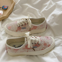  Flower Embroidery Design Vulcanized Shoes - Thumbnail 5