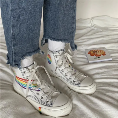  fashion non-slip color bottom lady sneakers
