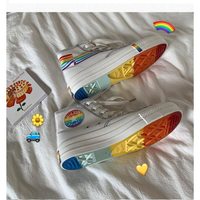  Fashion Non-slip Color Bottom Lady Sneakers - Thumbnail 2