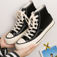 High Top Women Canvas Shoes Fashion - Thumbnail 3