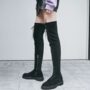  Lace Up Strappy Over The Knee High Motorcycle Boots-2