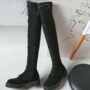  Lace Up Strappy Over The Knee High Motorcycle Boots-3