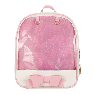 Transparent jelly bow bag