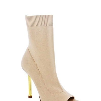 Gold heel boot-td