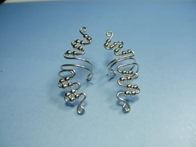 Pair of Sterling Silver Ear Cuffs ~ Full Length