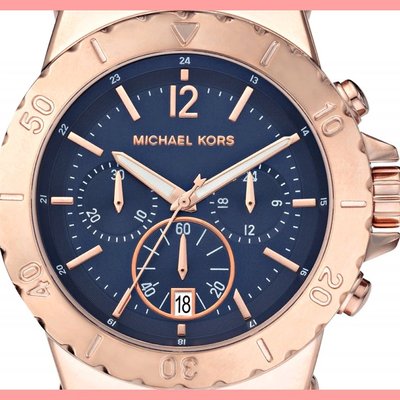 Michael kors women's watch chronograph dylan rose gold-tone style #: mk5410 