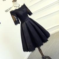Short sleeve homecoming dress,short prom dress - Thumbnail 1
