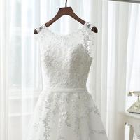 A-line round neck short prom dresses - Thumbnail 1