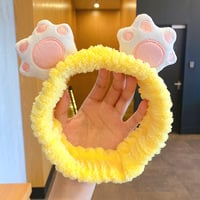 New sweet cartoon cat paw hair band cute face wash makeup headband - Thumbnail 8