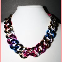 Tri-Color Chunky Necklace - Thumbnail 1
