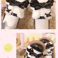 Sweet Bunny Doll Thick Winter Velvet Fur Platform Shoes - Thumbnail 1