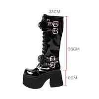 Women Motorcycle Cool Punk Boots Ladies Boots - Thumbnail 7