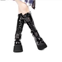 Women Motorcycle Cool Punk Boots Ladies Boots - Thumbnail 5
