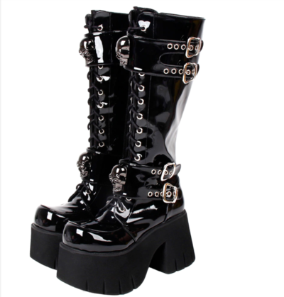 Women Motorcycle Cool Punk Boots Ladies Boots