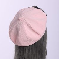  Gothic Punk Beret Black Women Breathable - Thumbnail 4