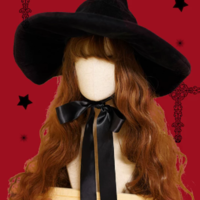 Retro Witch Hats Masquerade Bandage Bow - Thumbnail 1