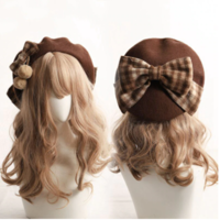 Winter Cute Beret Women New British Fashion - Thumbnail 3