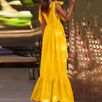 Elegant Summer Boho Long Dress Lady - Thumbnail 2