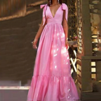 Elegant Summer Boho Long Dress Lady - Thumbnail 4