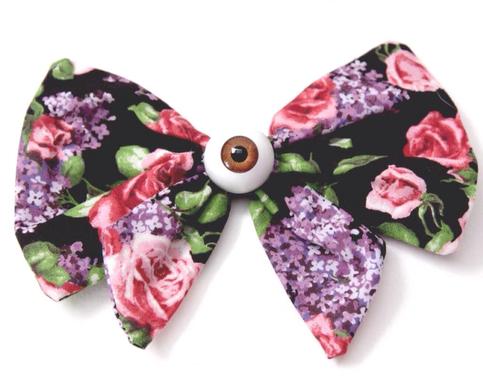 Floral Eyeball Bow