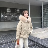 Cotton Short With Hooded Fur Adjustable - Thumbnail 7
