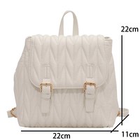 Leather Fashion Backpack Small Designer - Thumbnail 8