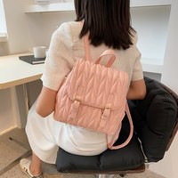 Leather Fashion Backpack Small Designer - Thumbnail 4