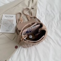 Leather Fashion Backpack Small Designer - Thumbnail 5
